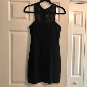 Sanctuary black cocktail dress w/lace. Size XS
